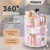 Masirs Masirs, Rotating Makeup Organizer - Adjustable Shelf Height and