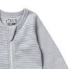 Wilson & Frenchy Organic Stripe Rib Zipsuit with Feet -