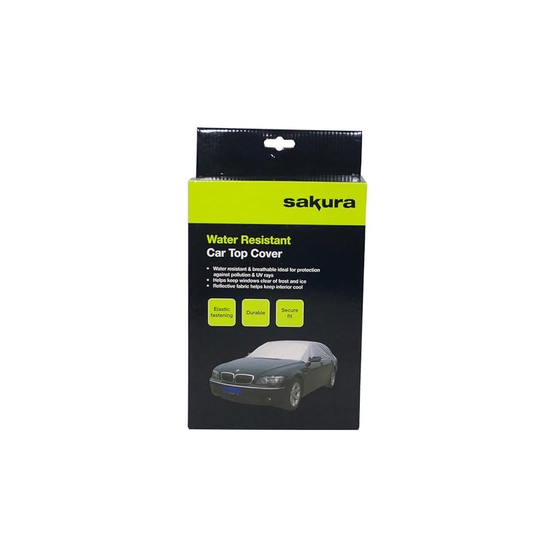 Sakura SS5382 Small Grey Car Top Cover - Frost Protection