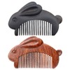Beaupretty 2pcs Travel Comb Adorable Comb Carved Bunny Comb Portable
