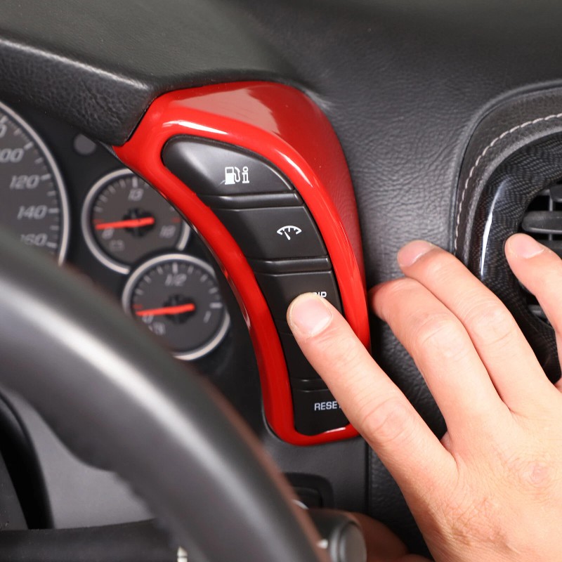 autotrim000 2PCS Red Dashboard Side Speedometer Button Switch Fit For