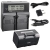 Kastar BT65Q Battery & LCD Dual Charger for Topcon GPT-7500