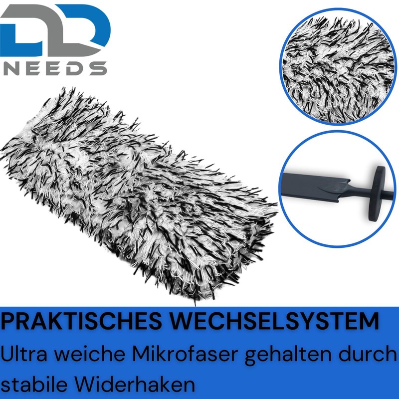 D2D Microfibre Brush Cover, Washable and Quick Replacement, Replacement Cover