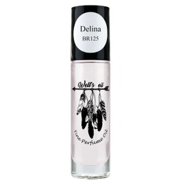 Well's Oil Roll-On Perfume Oil (Inspired by Delina) | Citrus, Floral & Musky Notes | Long-Lasting | Paraben-Free | 0.33 Fl Oz / 10 ml