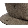 Brown Tweed Flat Cap Celtic Circle Emblem Medium