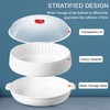 Microwave Vegetable Steamer, Microwave Steamer for Vegetables, Microwave Heating Bowl,