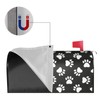 Duduho Dogs Animal Paws Print Mailbox Cover Magnetic Mailbox Wraps