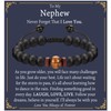 EPVID Nephew Gifts, Nephew Bracelet from Auntie Uncle, Tiger Eye