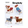 Simplicity SS9520A Dog Coats A XS-S-M-L-XL