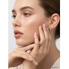 Silver Cartilage Earrings for Women Moissanite Infinity Braided Gold Hoops