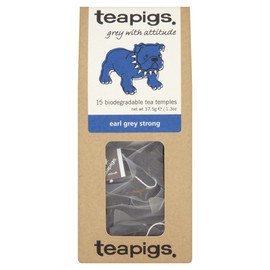 Teapigs Earl Grey Strong Tea Temples 15 Bags (Pack of 3, Total 45)
