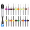 HAXIHA Kit Mini Trapano a Mano 20 pezzi Punte da