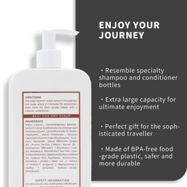 Plastic Flasks,Empty Shampoo Containers Bottles for Cruise Drink Flasks,Leak-Proof|Empty Conditioner Bottles|Discreet Beverage Flasks Includes Reusable Funnels for Cruise Ships,Travel,Events(2 Pack)