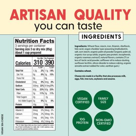 Pastabilities Vegan Mac and Cheese for Kids (& adults) - Under the Sea - Fun Shapes Sea Creatures, Family Size – Serves 4, Certified non GMO Pasta and Cheese Mix, Made in the USA, (6 Pack, 9 Oz)