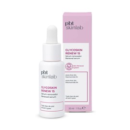 Glycoskin Renew 15 Sérum Facial Exfoliante y Renovador 30 ml | Ácido Glicólico, Niacinamida Tratamiento Concentrado Antiedad Antimanchas e Iluminador 