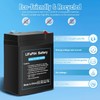 Upgraded Rechargeable 6V 6Ah LiFePO4 Battery with USB Charge Design,