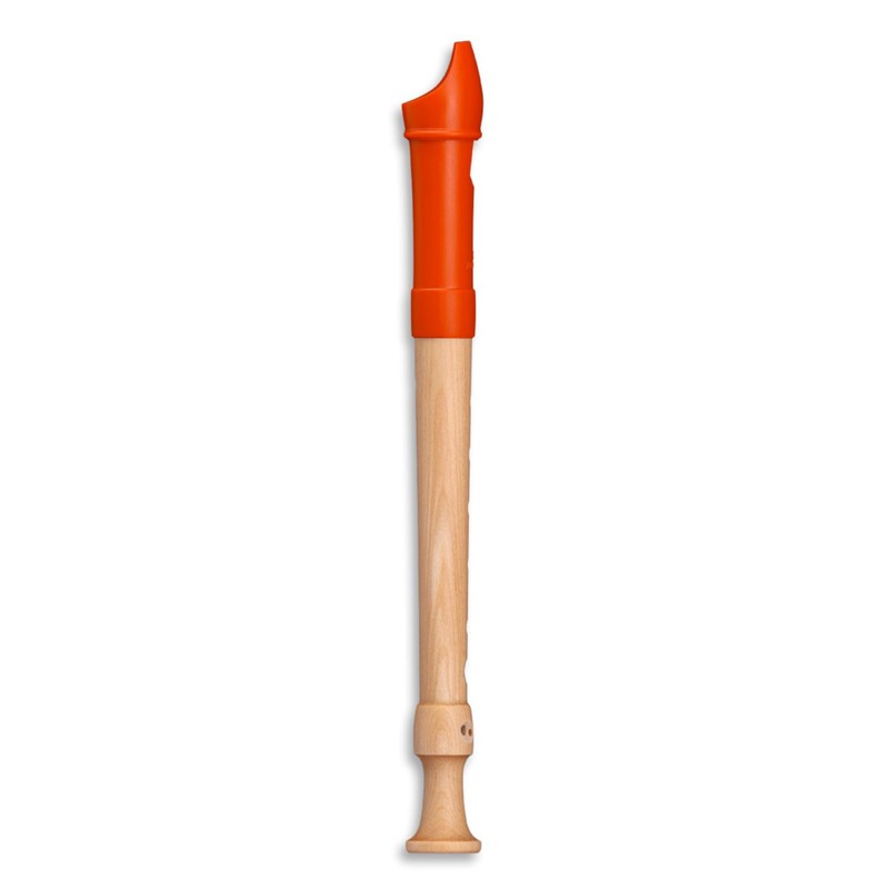 Mollenhauer Fipple 17414 Soprano Recorder Digi Orange Baroque Soprano Recorder