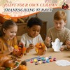 Watersay 6 Pack Thanksgiving Ceramic Turkey Shelf Sitters Paint Craft