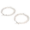 5 Pair Silver Hoop Earrings Retro Simple Lightweight Zinc Alloy