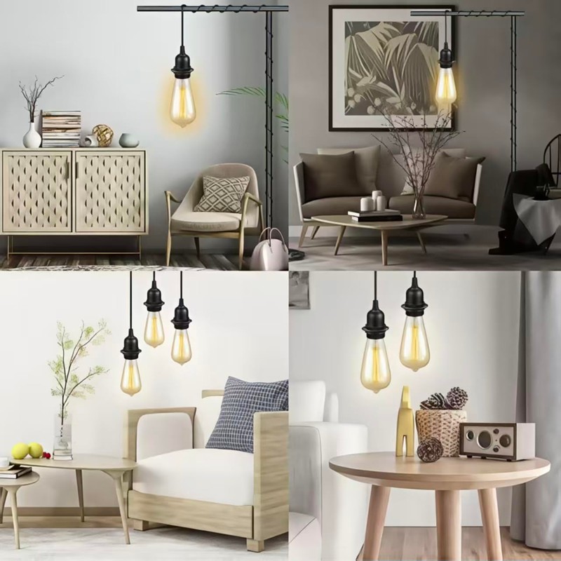 20FT Hanging Lantern Extension Cord, Pendant Light Cable with On/Off