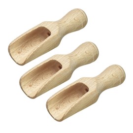 Westmark Spice Scoop Set, 3 Pieces, Filling Volume: 2 g Each (Flour) / 3 ml, Beech Wood, Mini, Light Brown, 91932270