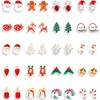 Tomovely 20 Pairs Christmas Earrings for Women Xmas Holiday Stu