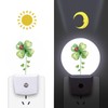 St Patrick's Day Lucky Plug in Night Light,LED Dusk to