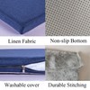 Piano Bench Cushions with Ties Non Slip Memory Foam for
