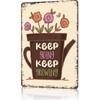 Garden Signs Keep Going Keep Growing Metal Tin Sign Funny