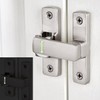 Wocoe 3 Packs Silvery 90/180 Degree Barn Door Lock ，Premium