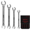 4-Piece Flare Nut Wrench Set - SAE Brake Line Wrench