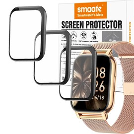 smaate 3D Screen Protector Compatible with Popglory NiUFFiT Nacid P66 1.85 inches, Hoxe Y6 1.85”Smartwatch