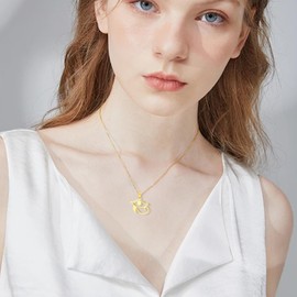 UNIFT Eye of Horus Ankh Cross Necklace for Women Men Stainless Steel Ancient Egyptian Eye of Horus with Egyptian Sign of Life Ankh Cross Double Wing Pendant Necklace Amulet Jewelry, Stainless Steel,