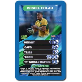 World Rugby Stars Top Trumps Card Game