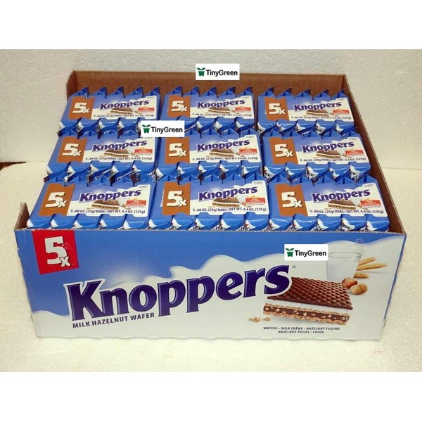 Knoppers Milk Hazelnut Wafer Big Case (90 x 0.88oz/25g)