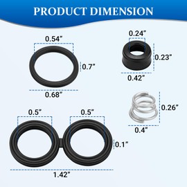 RP28603 Repair Part Compatible with Delta Faucet, Including Seats, Springs & Quad Rings Sold in Pairs, Faucet RP28603 Replacement