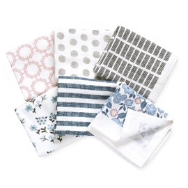 Trampalan Gauze Towel, Face Towel, Set of 6, Random Use, No Obi, Senshu Towel, Gauze, Fluffy, Quick Drying, Water Absorbent, Thin, 100% Cotton, Northern Europe, Bulk Purchase