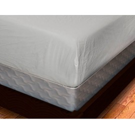 Plastic Mattress Protector Fitted Twin, Waterproof Vinyl Mattress Cover, Heavy Duty Mattress Breathable by Blissford