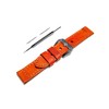 NICKSTON Orange Brushed Genuine Leather Band Compatible with Garmin Venu
