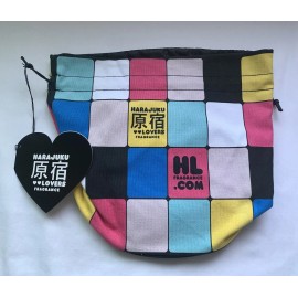 HARAJUKU LOVERS HL MULTICOLOR DRAWSTRING BAG New with tag