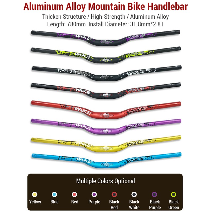 31.8MM Mountain Bike Handlebar Aluminum Alloy Bicycle Riser Handlebar 30MM