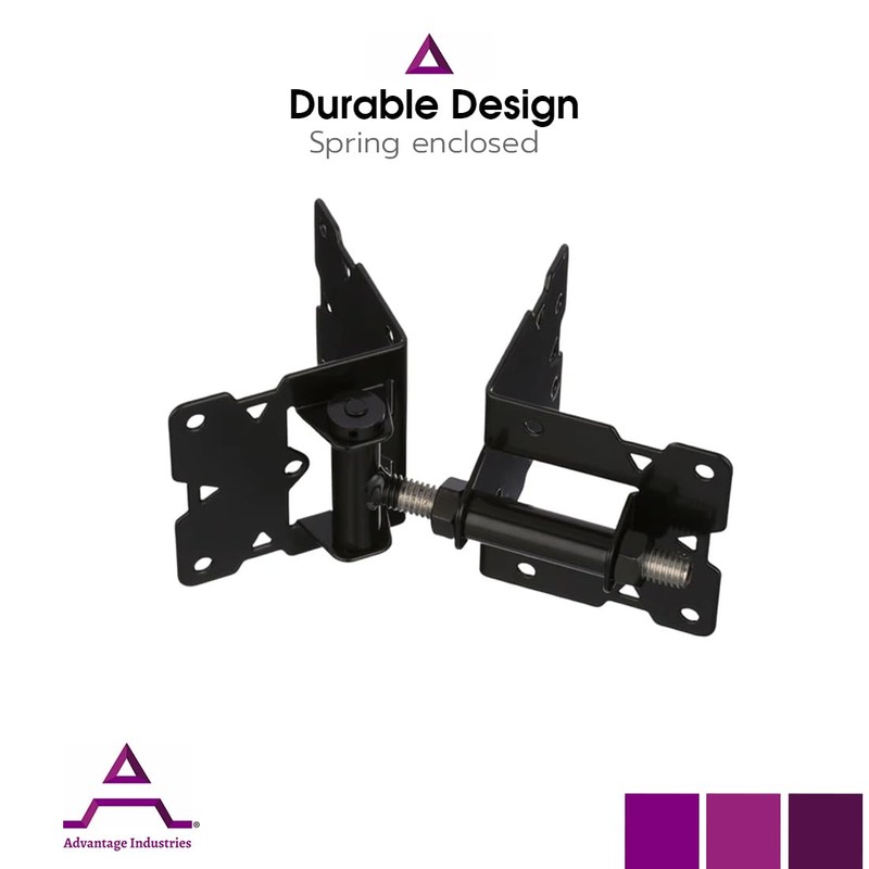 Advantage Industries Stainless-Steel Self-Closing Gate Hinge “Long Leg” | Horizontal