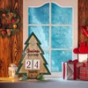 Advent Calendar 2024 Christmas Tree Decor, Rustic Wooden Tree Decorations
