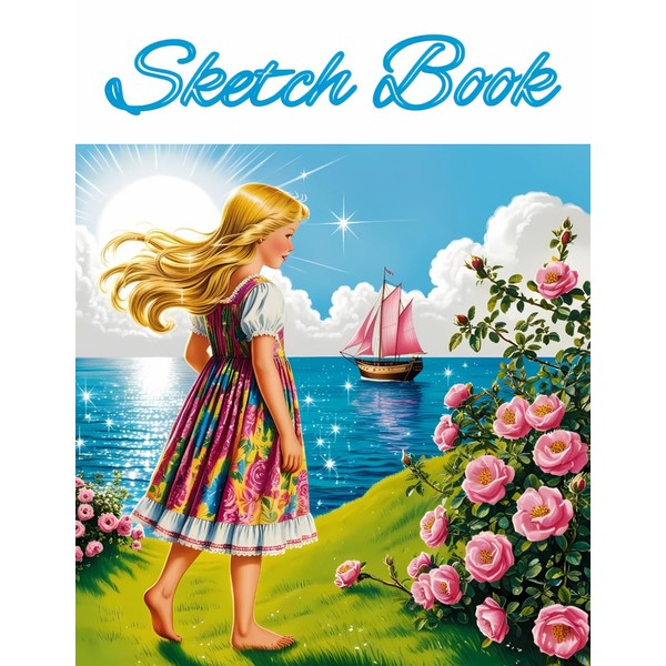 Sketch Book: Drawing Pad for Girls, White Paper Pages for