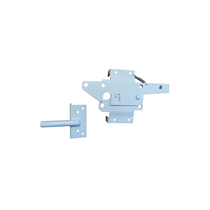Vinyl Fence Gate Latch (White) by Nationwide Industries