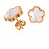 Deluxe Pack Joyería Collar Aretes Pulsera Acero Inoxidable Dorado