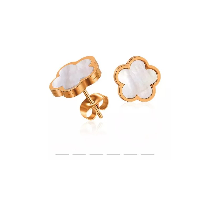Deluxe Pack Joyería Collar Aretes Pulsera Acero Inoxidable Dorado