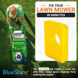 randed 6 Pcs 799579 Air Cleaner Foam Filter Replaces For Bs 4248 5434 799579 Fits