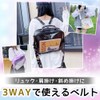 o-waki Front Clear Backpack, Pain Bag, 3 Way, With Window,
