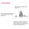 cSeao SAE 3/8-16 Hex Nuts, 30 Pieces, 304 Stainless Steel,